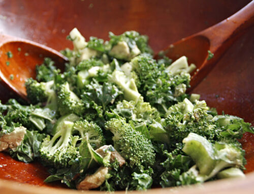 Massaged Kale with Asian Peanut Sauce