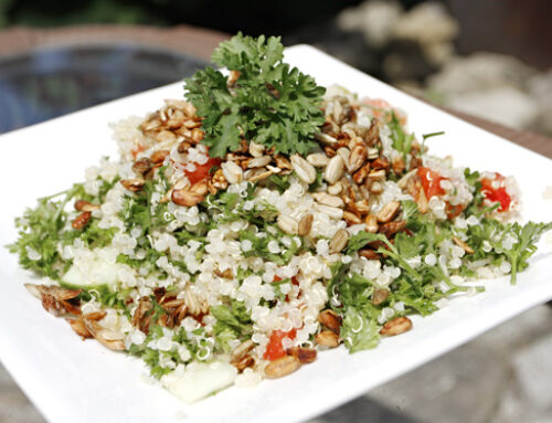 Tomato-less Quinoa Tabbouleh