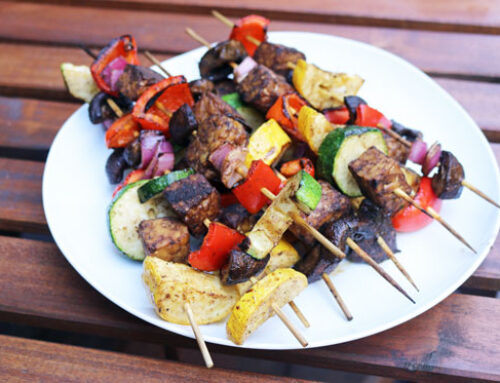 Tempeh Veggie Skewers