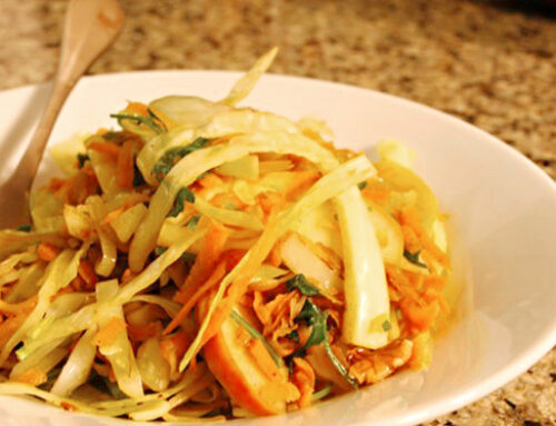 Curry-Spiced Warm Cabbage Salad
