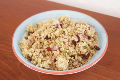 Cranberry Pumpkin Seed Quinoa Salad