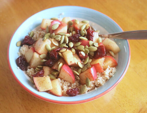 Spiced Apple Couscous Breakfast Bowl